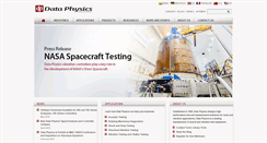 Desktop Screenshot of dataphysics.com